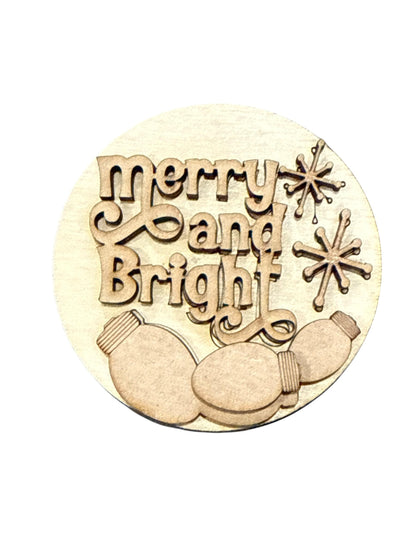 DIY Bundle 8 of Seasonal Interchangeable Rounds DIY Bundle: Unfinished Wood Sign Add-Ons, 3" or 6" Rounds for Seasonal Inserts