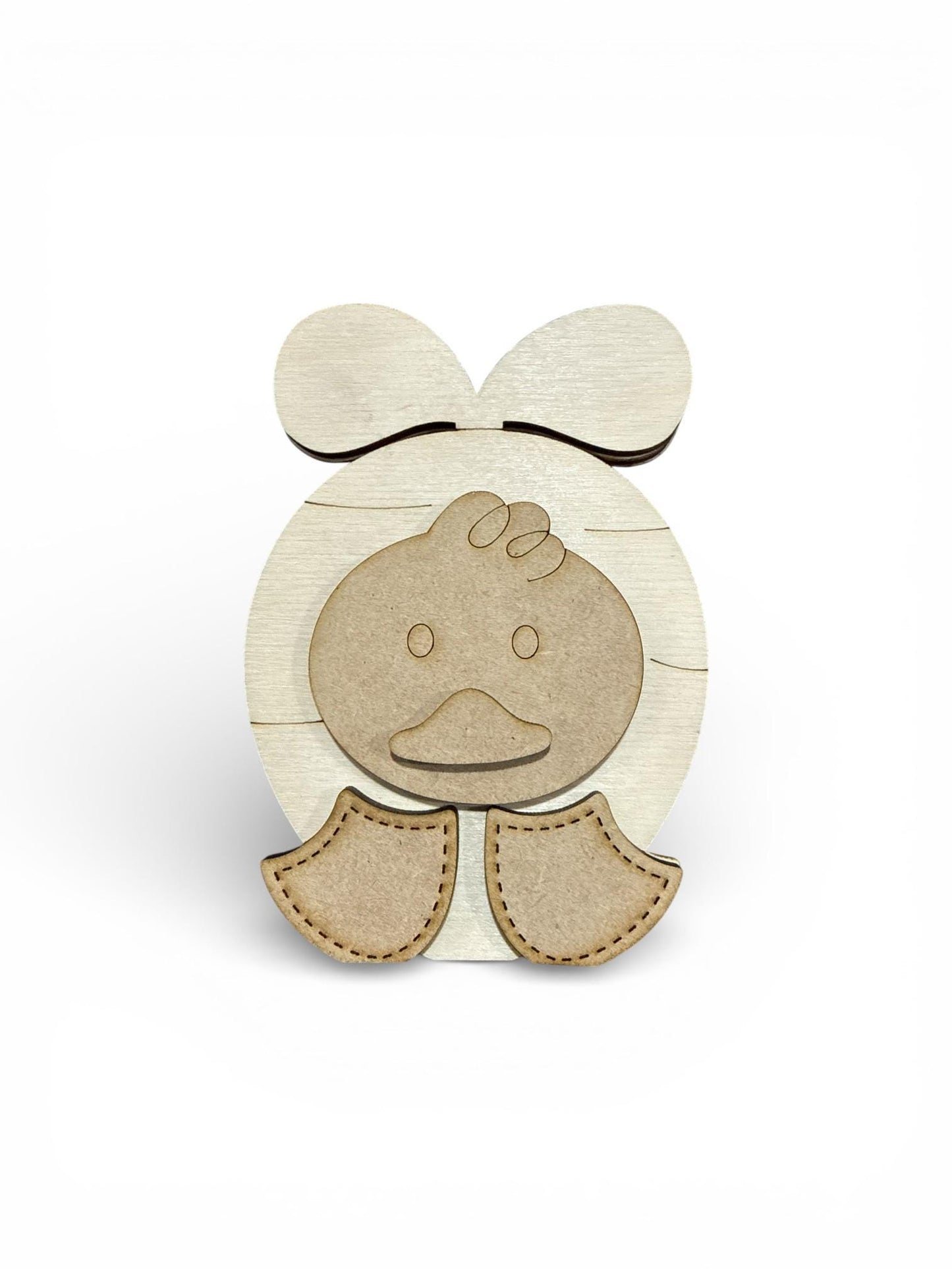 DIY Duck and Chick Card Holder Set, Easter, Carrot, Bunny, Summer, Spring, Picture, Place Setting, Shelf Sitter, Unfinished