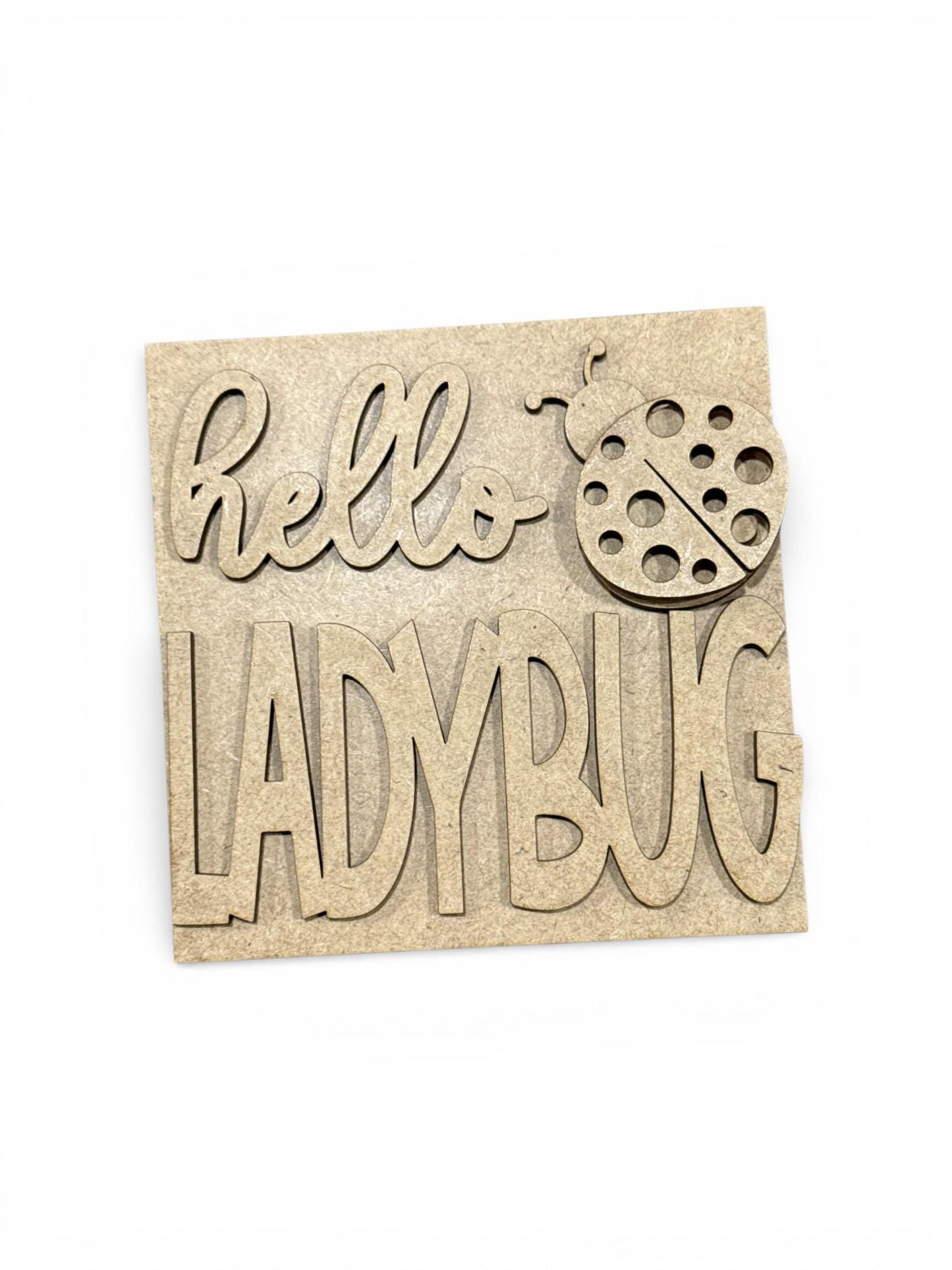 DIY Lady Bug Squares, DIY Ladder Inserts, Lady Bug, Ladder Inserts Craft, Paint Your Own, Spring, Lady Bug Squares, 4.25" and 4.5"