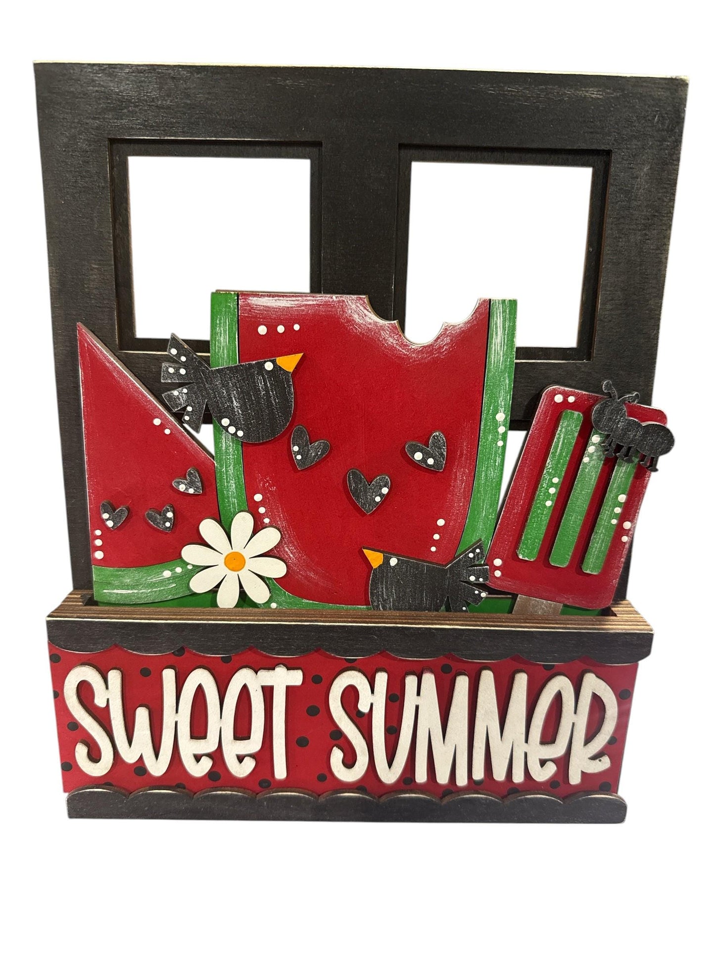 Watermelon Window Insert: Interchangeable Summer Watermelon Insert, Window Insert Only