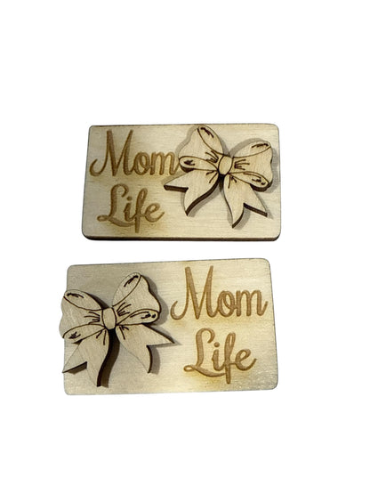 DIY 2" Mom Life Claw Clip, Bows Claw Clip Blank, Unfinished Claw Clip, Bow Clip