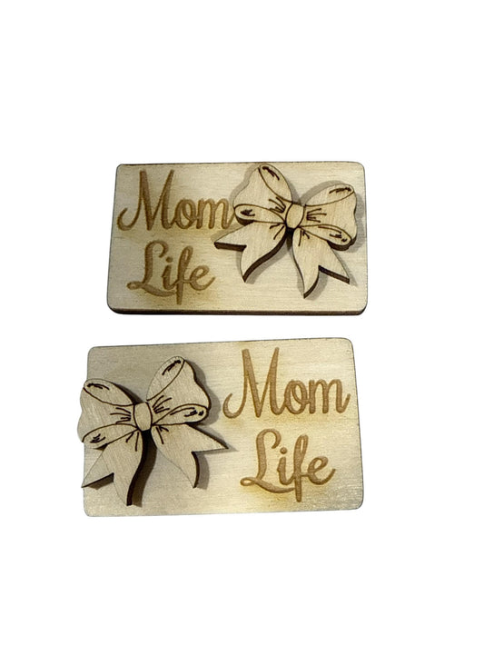 DIY 2" Mom Life Claw Clip, Bows Claw Clip Blank, Unfinished Claw Clip, Bow Clip