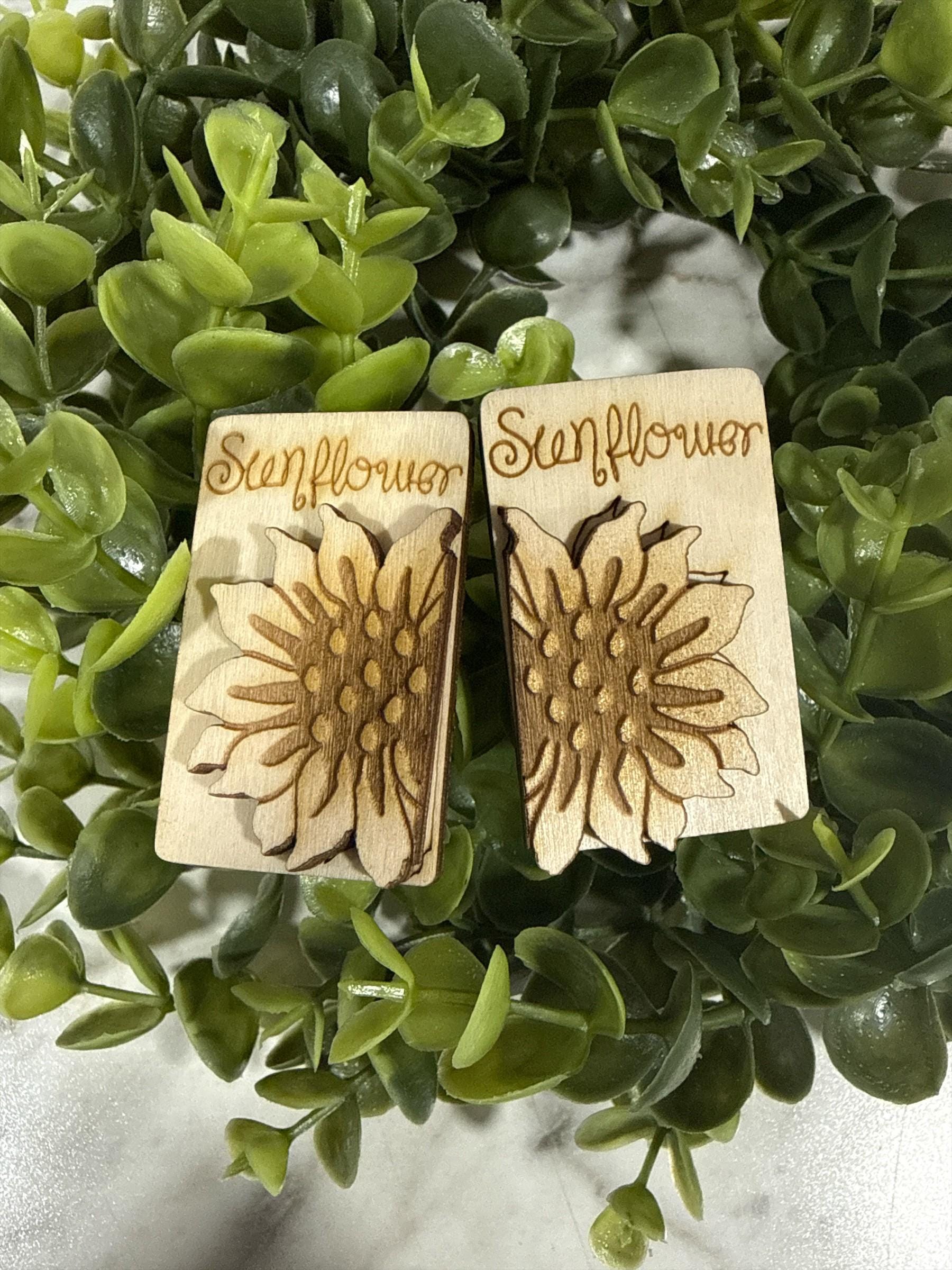 DIY 2" Sunflower Claw Clip, Sunflower Claw Clip Blank, Unfinished Claw Clip, Summer Clip