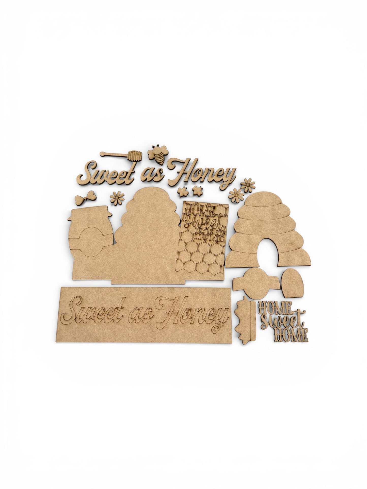 DIY Honey Bee Interchangeable Window Insert Kit, Home Sweet Home Honey Bee