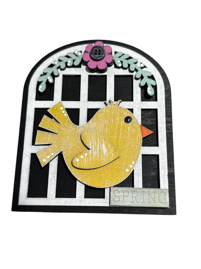 Small Arch Insert Vol #2: Seasonal Boho Sign Add-on Finished Inserts ONLY, Interchangeable Seasons, Painted