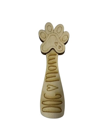 DIY Pet Lover Bookmark, Cat Lover, Dog Lover, Wooden Unfinished Bookmark
