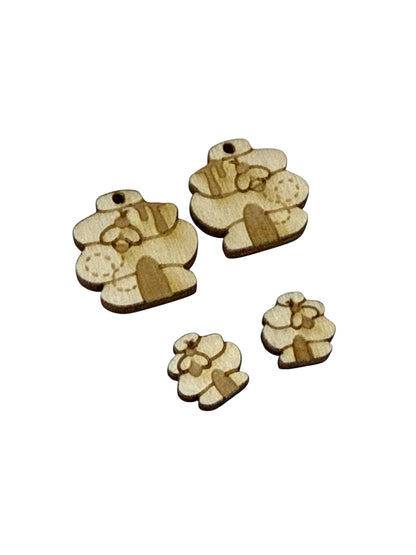 DIY Honey Bee Earrings, bumblebee Unfinished, Studs and dangles