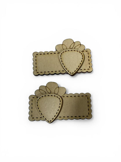 DIY Kids Hair Blank Hair Clip Pieces, Easter Hair Clip, Wood is Ready to Paint, Laser Cut, Toddler, Girl, Bunny Butt, Easter Egg