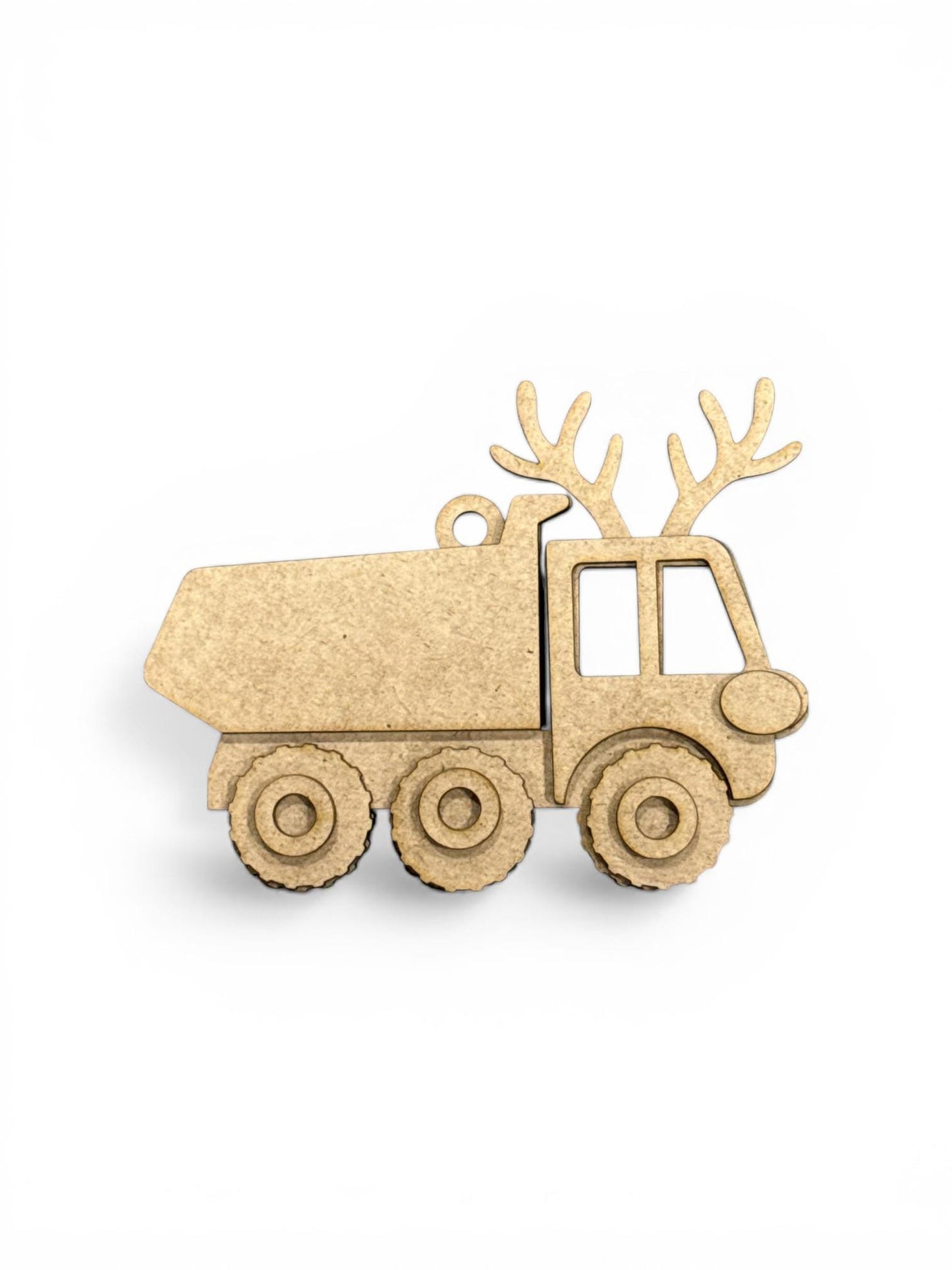 DIY Construction Ornament Bundle Set, Unfinished Tractor, Concrete Truck, Holiday Ornaments, Unfinished Farm Equipment
