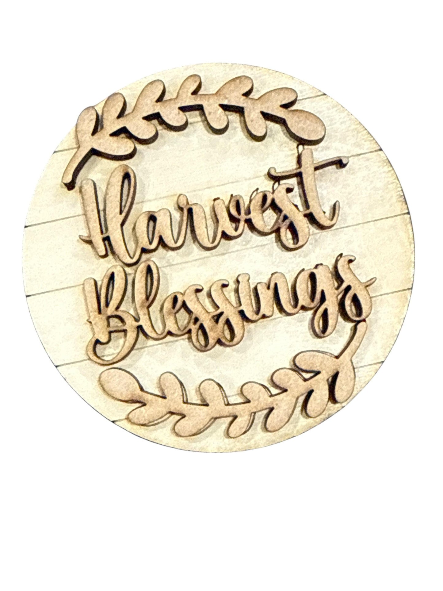 DIY Bundle 8 of Seasonal Interchangeable Rounds DIY Bundle: Unfinished Wood Sign Add-Ons, 3" or 6" Rounds for Seasonal Inserts