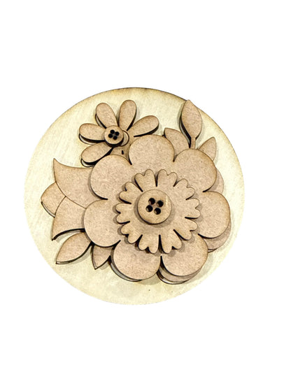 DIY Bundle 8 of Seasonal Interchangeable Rounds DIY Bundle: Unfinished Wood Sign Add-Ons, 3" or 6" Rounds for Seasonal Inserts