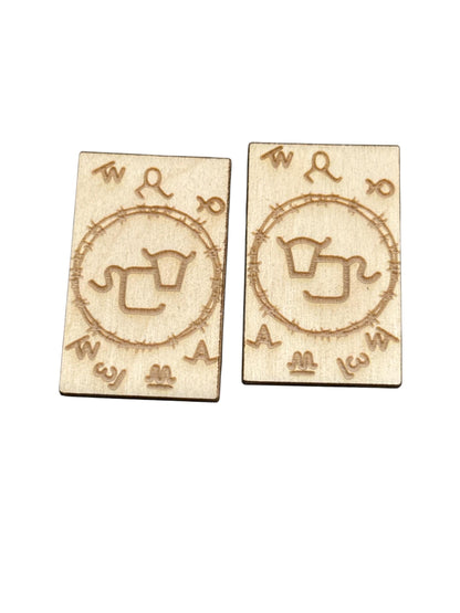 DIY Brand Wood Laser Blank Hair Clip Pieces, Unfinished Hair Clip, Wood is Ready to Paint, Brand Claw Clip DIY, Unfinished 2" And 4"