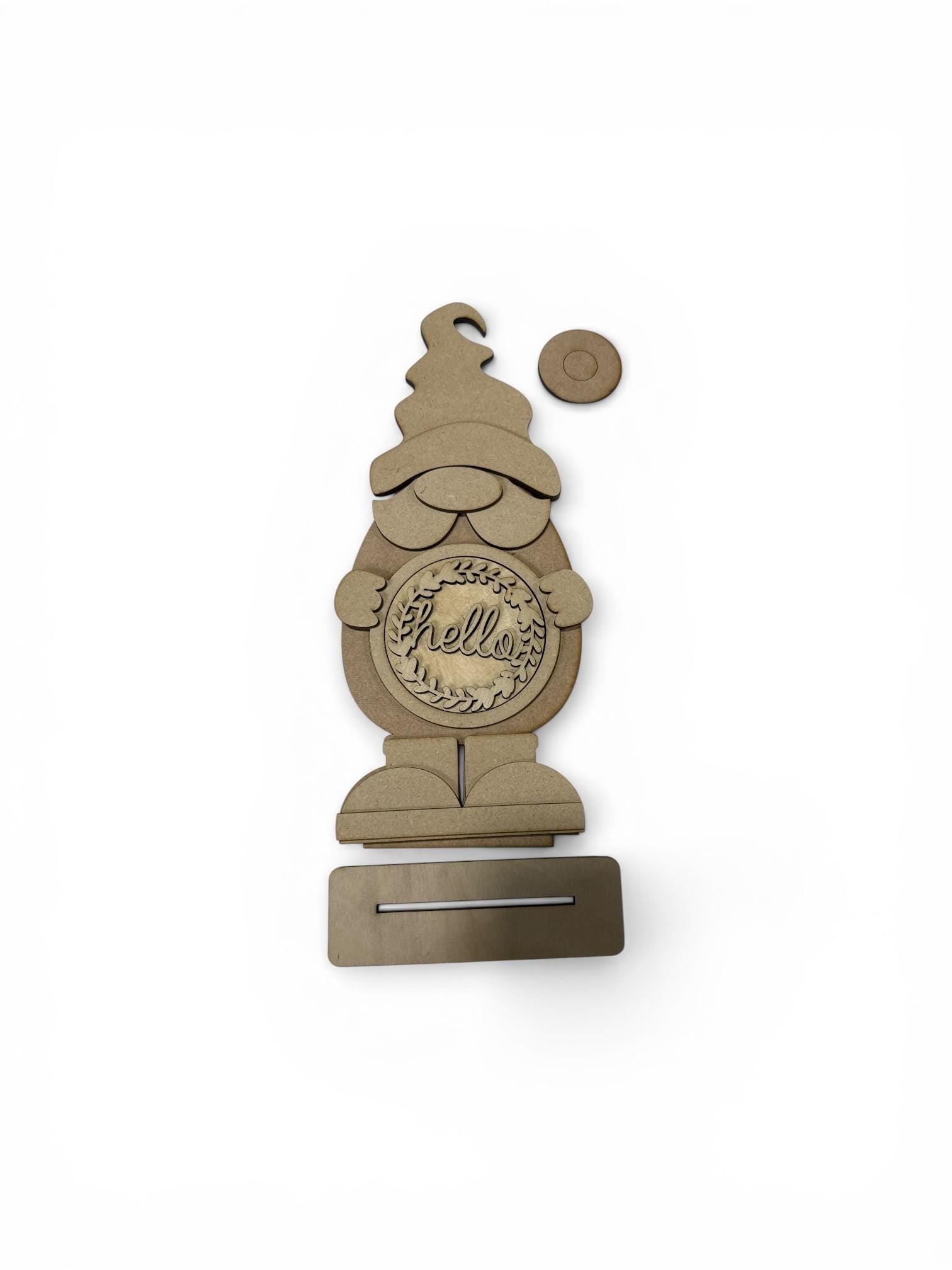 DIY Gnome Seasonal, Interchangeable Gnome, Holiday gnome, Mother's Day gift, Gifts, Unfinished