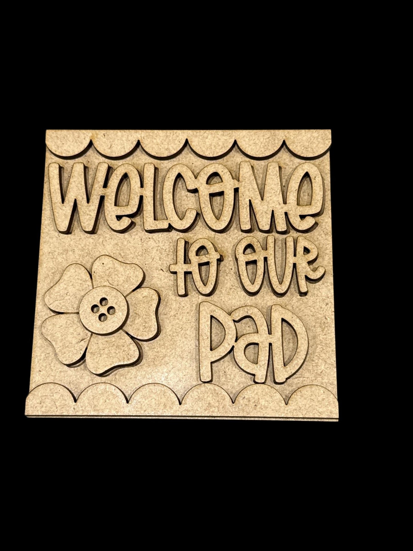 DIY Hope into Spring Frog Squares, DIY Ladder Inserts, Welcome to our Pad, Ladder Inserts Craft, Paint Your Own, Spring, Frog Squares, 4.25"