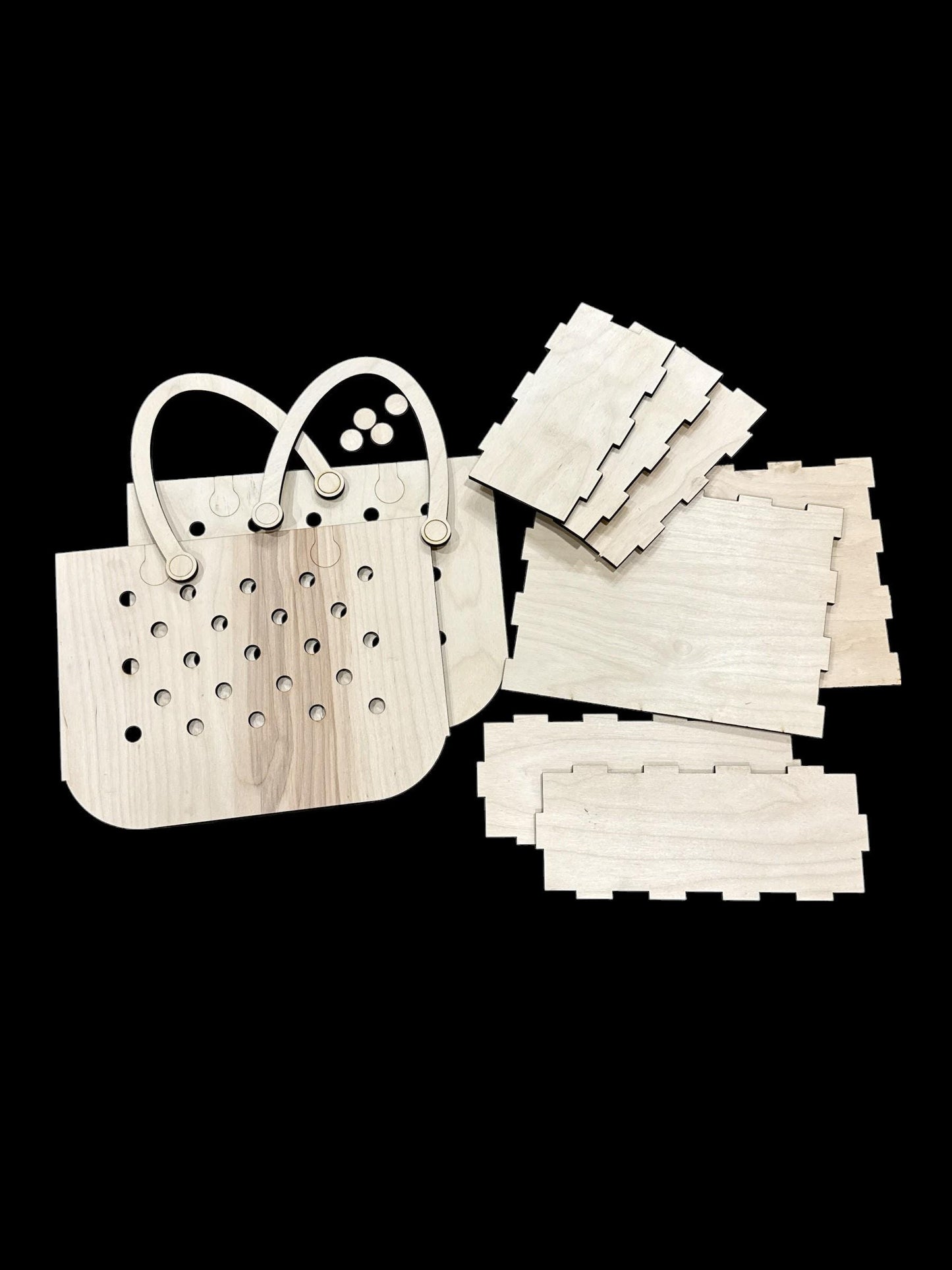 DIY Wooden Beach Tote Bag, Unfinished Wooden Bag, DIY Bag