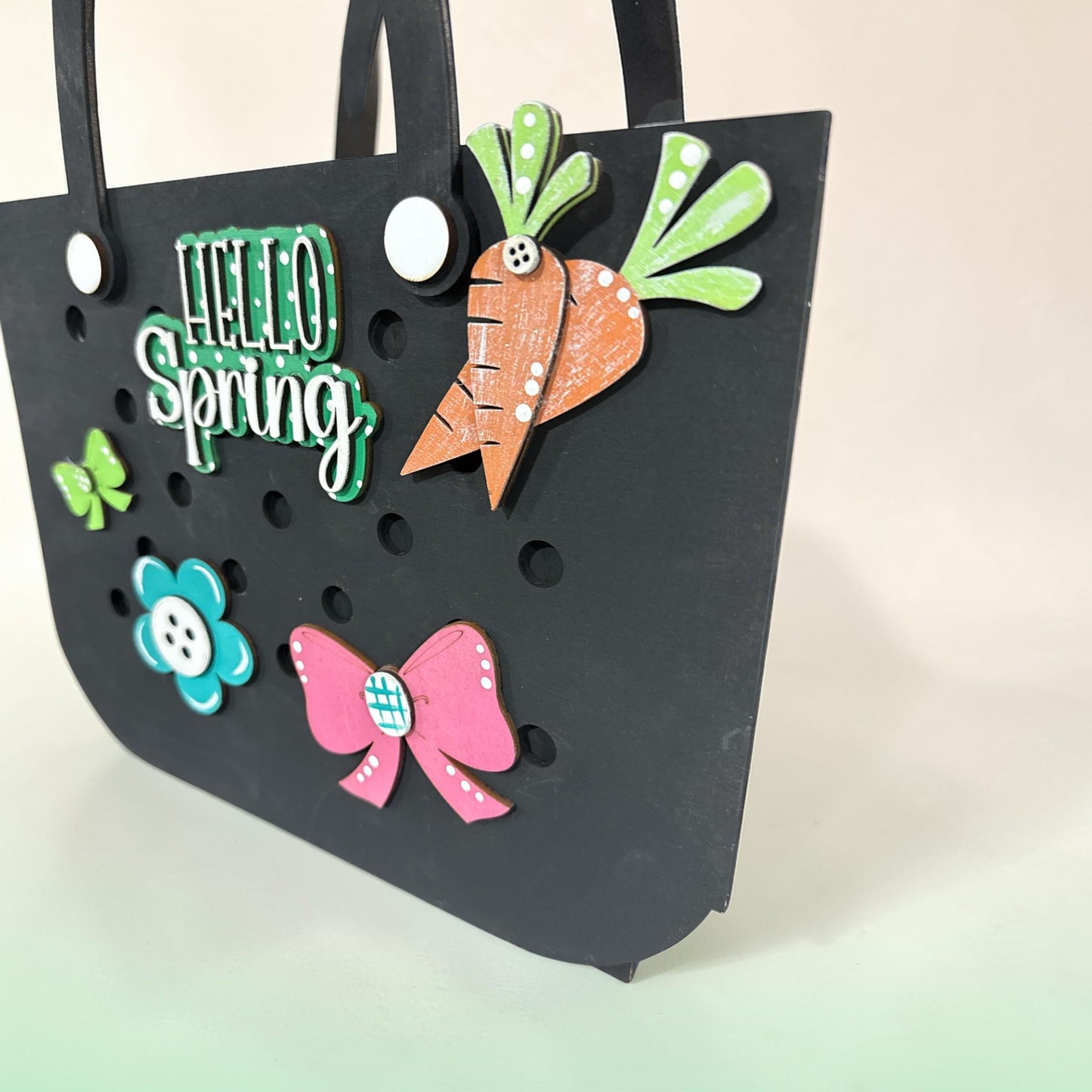 DIY Gingerbread Charms for Wooden Beach Tote Bag, DIY Bag Charms