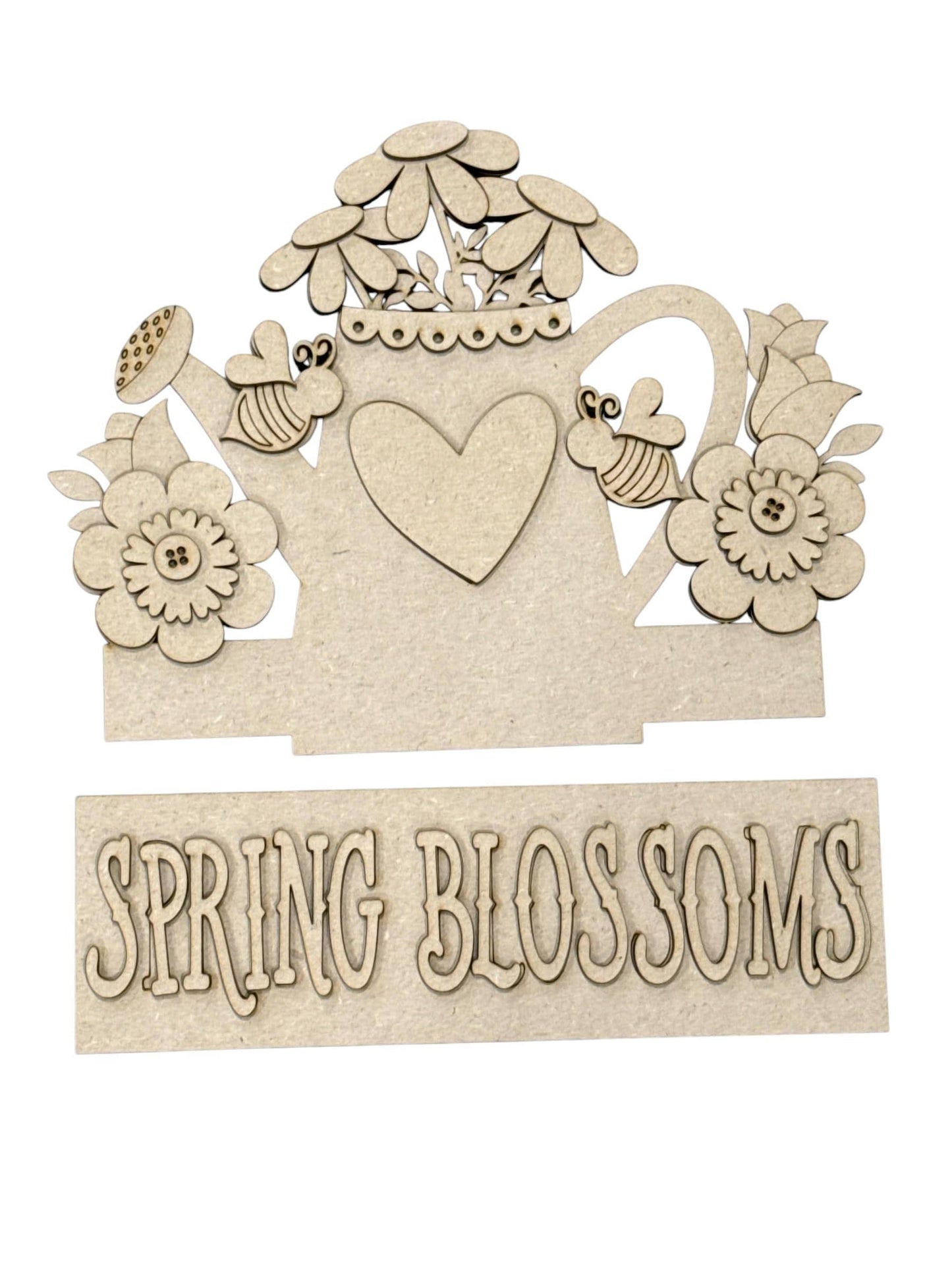 DIY Spring Blossoms Interchangeable Window Insert Kit, Spring Blossoms, Spring Flower Pot