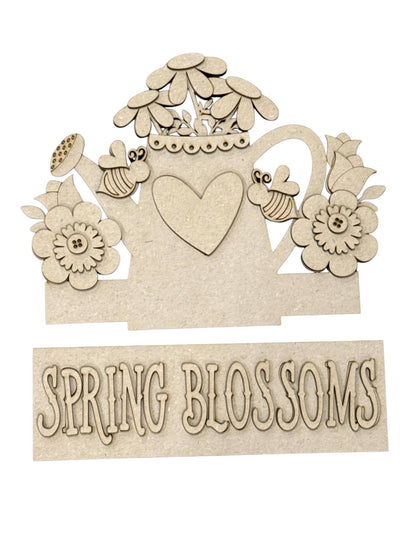 DIY Spring Blossoms Interchangeable Window Insert Kit, Spring Blossoms, Spring Flower Pot