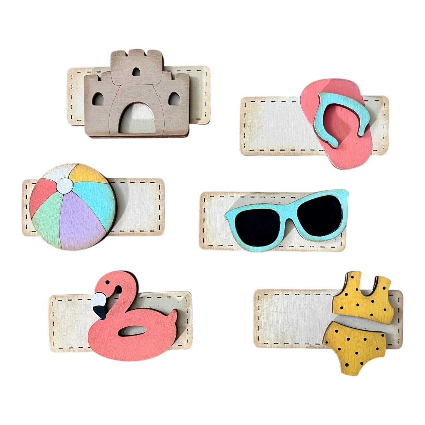 DIY Single Pool Side Summer Kids Hair Blank Hair Clip Pieces, Pool Time Hair Clip, Paint, Toddler, Girl, Summer, Flip Flops