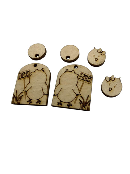 DIY Easter Chic Earrings, Easter Unfinished, Baby Chic Dangles