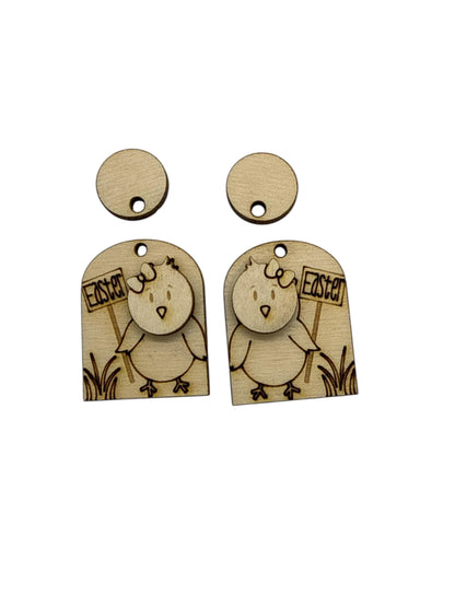DIY Easter Chic Earrings, Easter Unfinished, Baby Chic Dangles