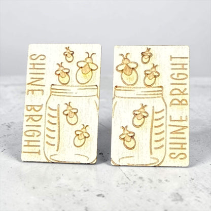 DIY Shine Bright Wood Laser Blank Hair Clip 2", Unfinished Hair Clip, Wood is Ready to Paint, Laser Cut, Bees unfinished Claw Clip 2"