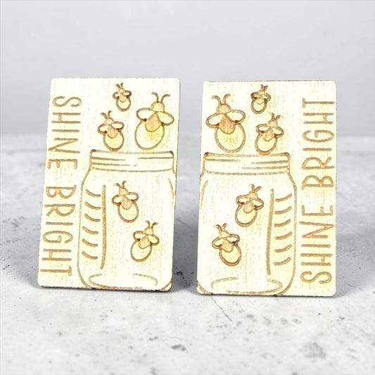 DIY Shine Bright Wood Laser Blank Hair Clip 2", Unfinished Hair Clip, Wood is Ready to Paint, Laser Cut, Bees unfinished Claw Clip 2"