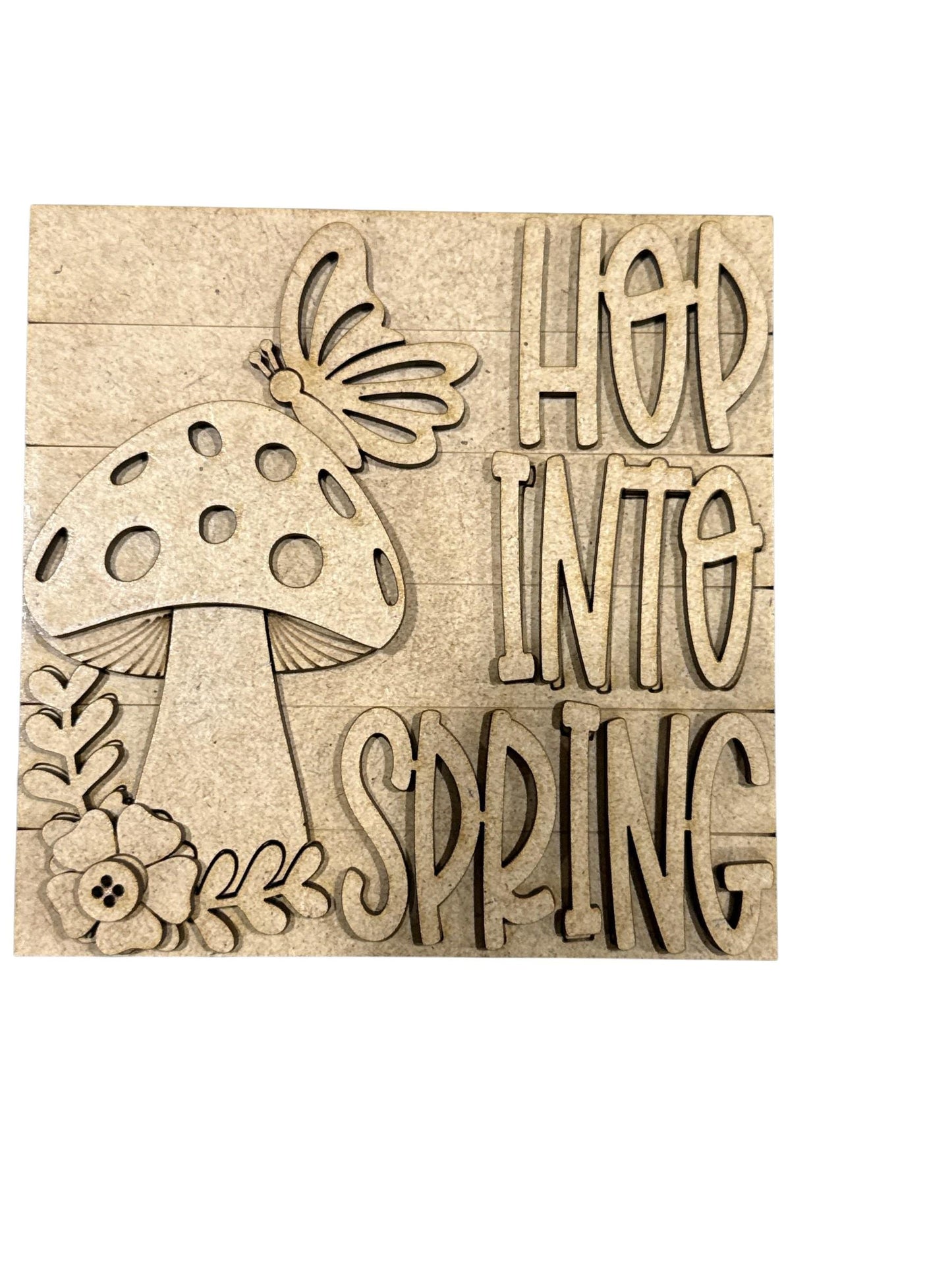 DIY Hope into Spring Frog Squares, DIY Ladder Inserts, Welcome to our Pad, Ladder Inserts Craft, Paint Your Own, Spring, Frog Squares, 4.25"