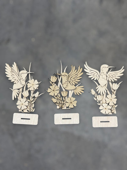 DIY Standing Hummingbird, Hummingbird Shelf Sitters, Hummingbird Decor, Unfinished