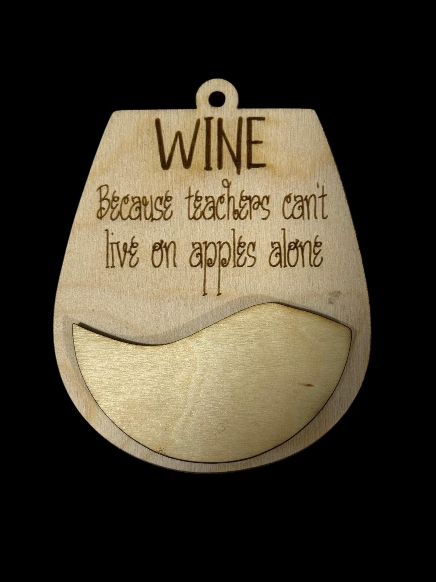 DIY Teacher Wine Charm, Unfinished Wooden Car Charms, Blank Wine Ornament, DIY Wine Ornament, Unfinished Charm, Craft Charm
