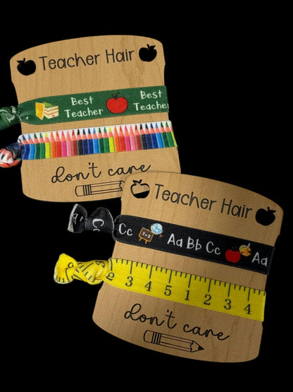 Teacher Hair Tie Holder, Teacher Appreciation, Engraved Name, Custom Name Teacher, Teacher Gift