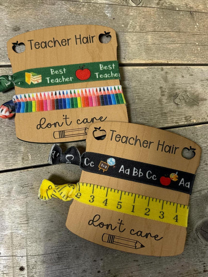 Teacher Hair Tie Holder, Teacher Appreciation, Engraved Name, Custom Name Teacher, Teacher Gift