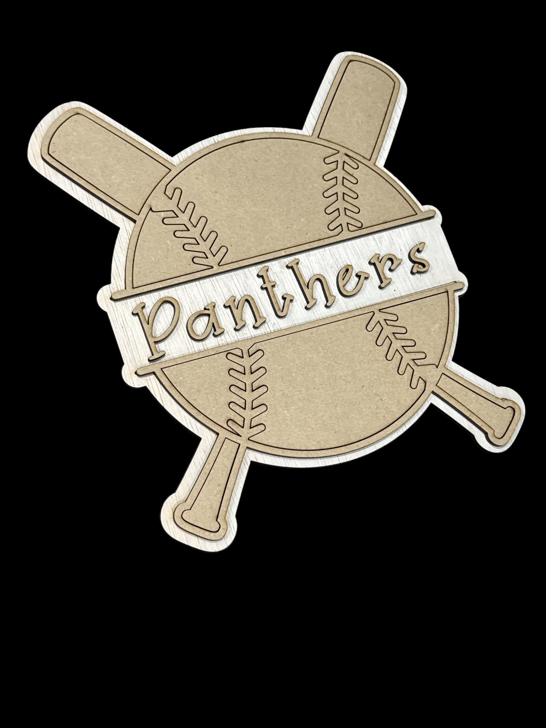 DIY Baseball Bats Wooden Name Cut out for DIY Decor, Personalized Wooden Name Sign, Laser Cut Wood Names Kids Room, Unfinished