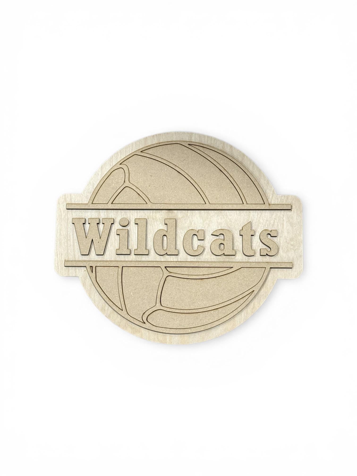 DIY Volleyball Wooden Name Cut out for DIY Decor, Personalized Wooden Name Sign, Laser Cut Wood Names Kids Room, Unfinished