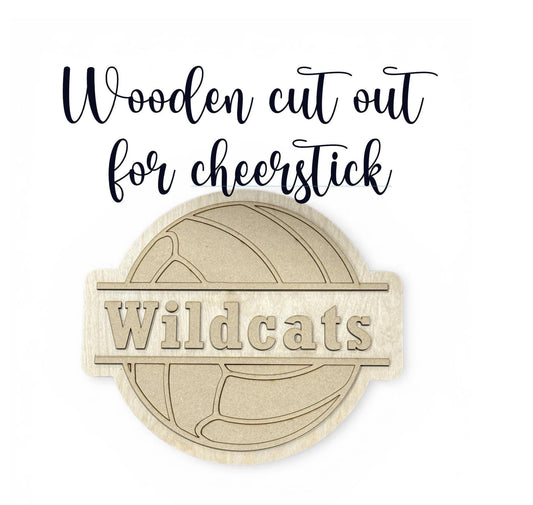 DIY Volleyball Wooden Name Cut out for DIY Decor, Personalized Wooden Name Sign, Laser Cut Wood Names Kids Room, Unfinished