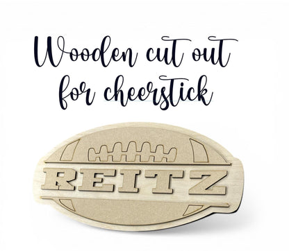 DIY Football Wooden Name Cut out for DIY Decor, Personalized Wooden Name Sign, Laser Cut Wood Names Kids Room, Unfinished