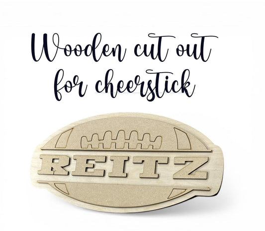 DIY Football Wooden Name Cut out for DIY Decor, Personalized Wooden Name Sign, Laser Cut Wood Names Kids Room, Unfinished