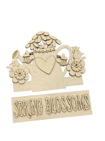 DIY Spring Blossoms Interchangeable Window Insert Kit, Spring Blossoms, Spring Flower Pot