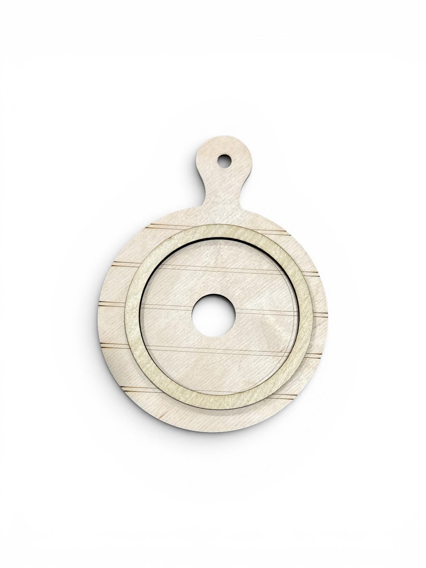 DIY Mini Round Breadboard Interchangeable Frame, Fits 3" Inserts, DIY Seasonal Deco
