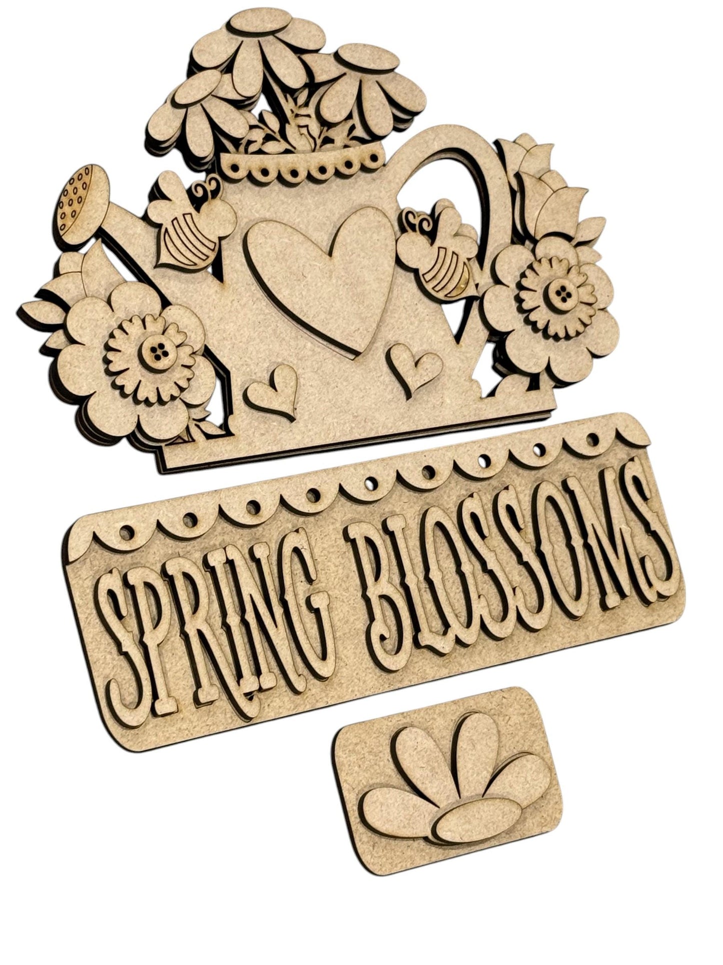 DIY Spring Blossoms Truck Insert: Spring Design, Seasonal Decor Kit, Interchangeable Insert, Mothers Day
