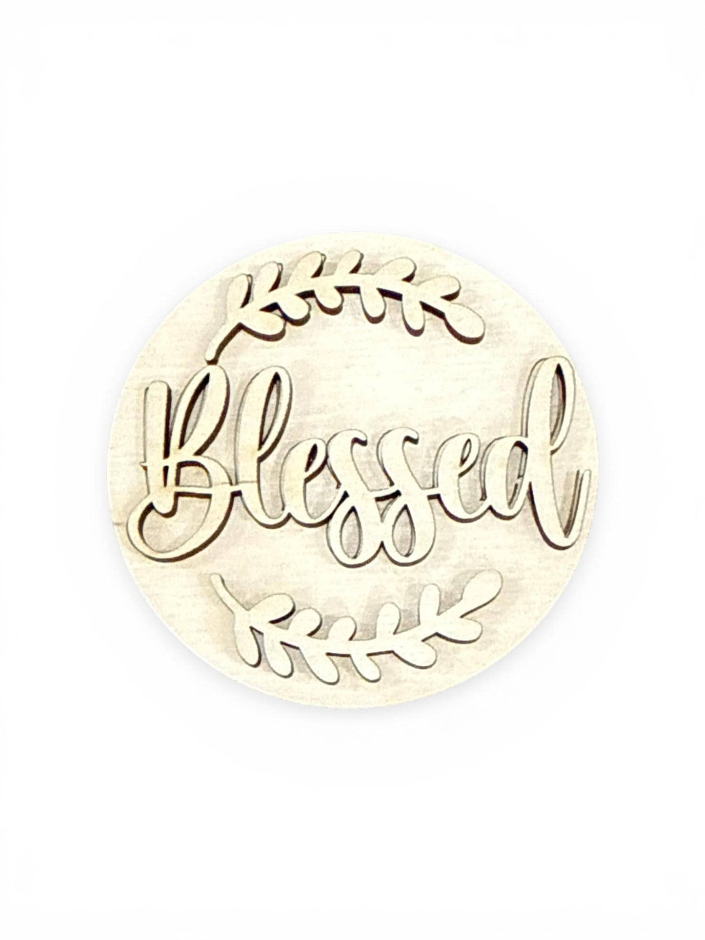 DIY Seasonal Home 3" rounds, Rounds DIY: Unfinished Interchangeable Sign Add-Ons, Home Sweet Home, Blessed Inserts for 3" or 6"