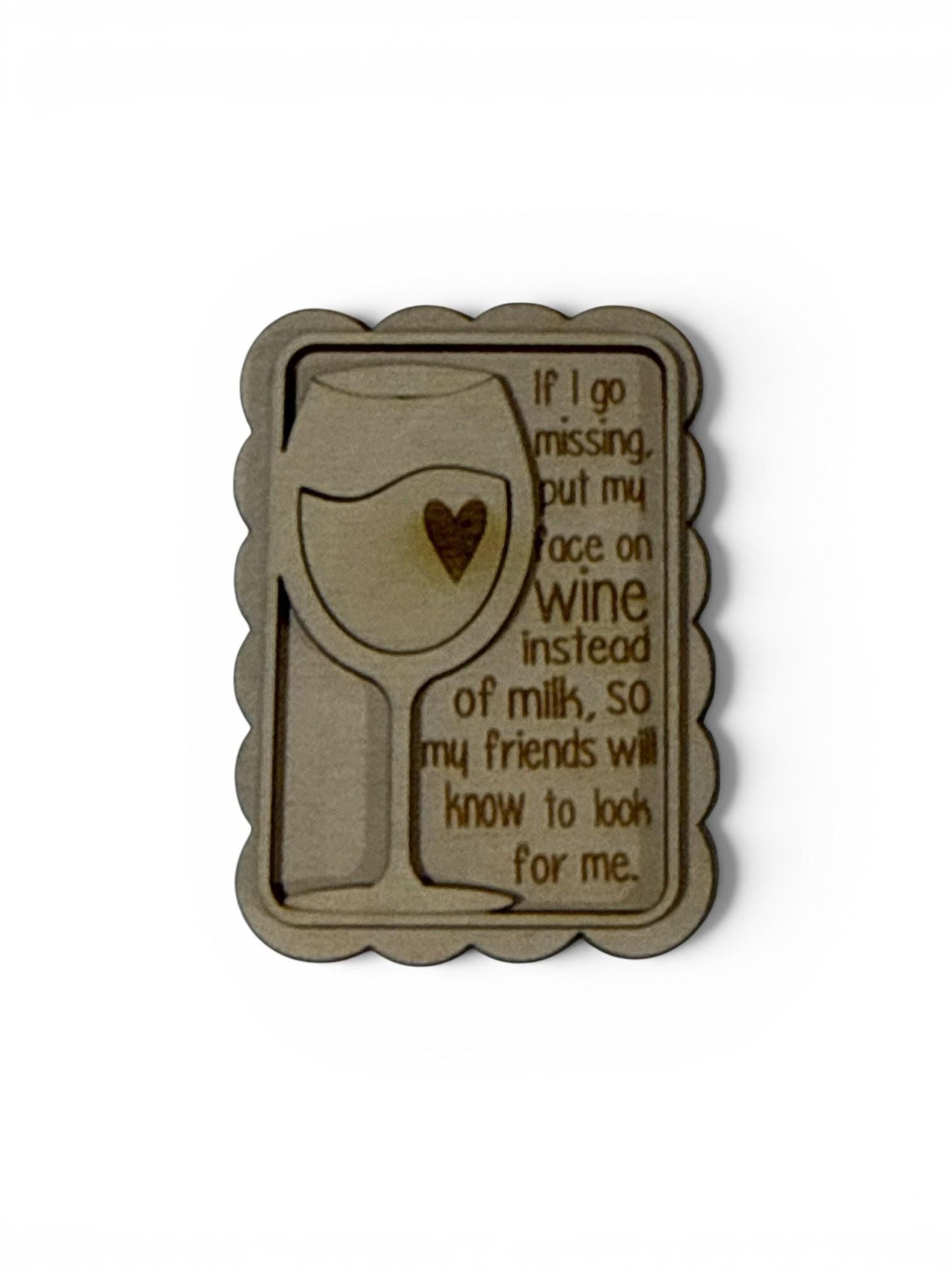 DIY If I go missing Wine Magnet Set, Wine lover Magnet Unfinished, Girls Wine, Fridge Magnets DIY, Unfinished