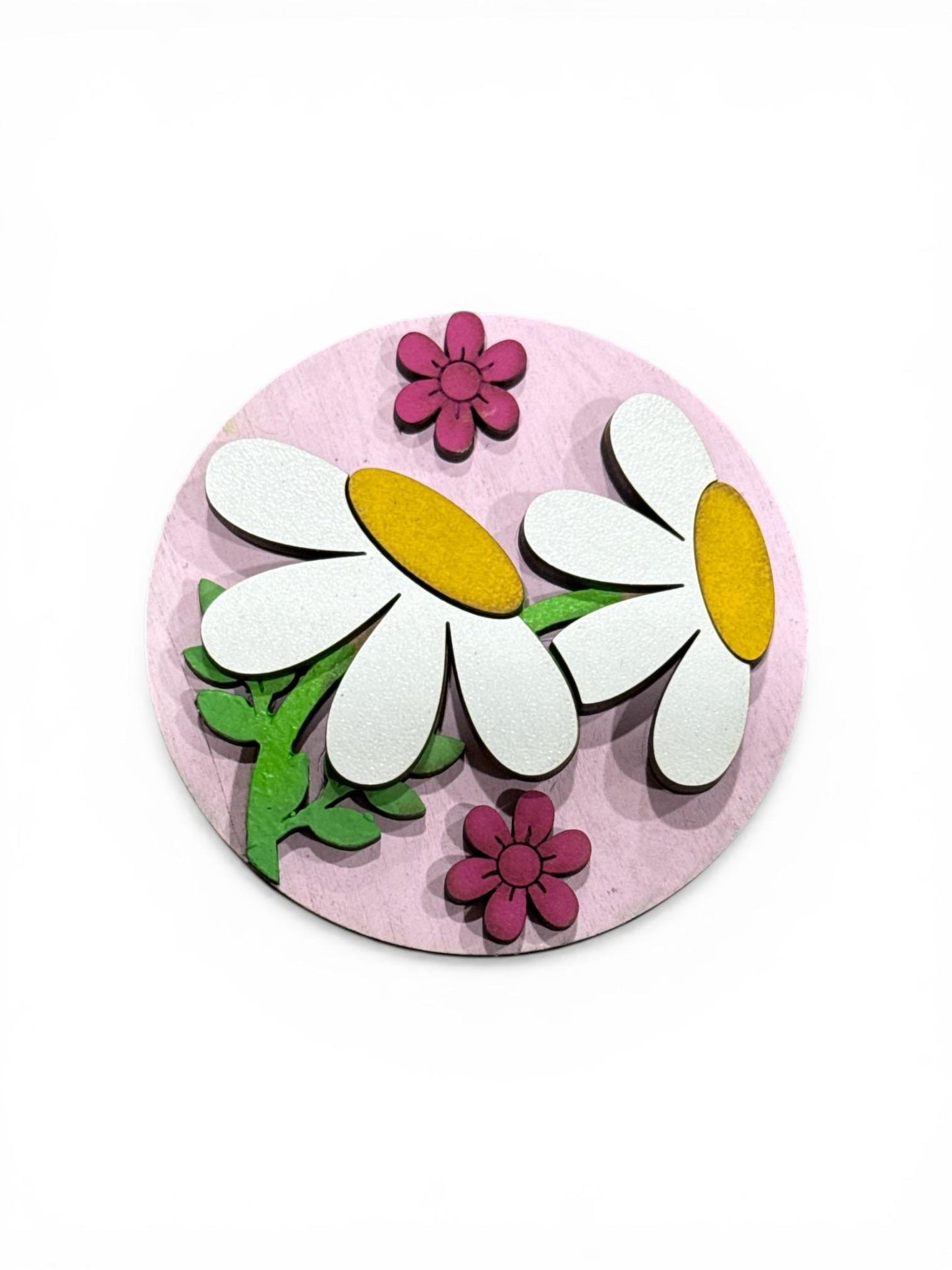 Bundle 8 of 3" or 6" Seasonal Interchangeable Sign Rounds, Hand-Painted MDF Decor, Hand-Painted Seasonal Inserts, Interchange Seasons