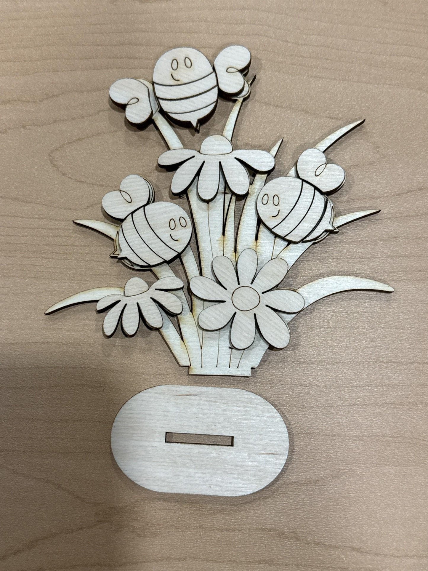 DIY Standing Bees, Standing Bees with Daisies, Daisy Bee Blanks, Bee Blanks, Bee and Daisy Tiered Tray Pieces, Choose Bee, Singles