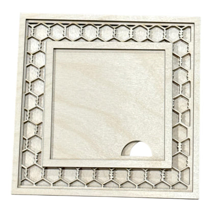 DIY Chicken Wire Frames for Square Frames, Wood Framed Sign, Mantel Deco, Home Decor, Shelf Sitter, Frames Interchangeable 4.25" Squares