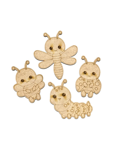 DIY Kids Summer Insects to paint, Unfinished Ladybug, Butterfly Kit, Kids Crafts, Kids DIY Crafts, Crafts