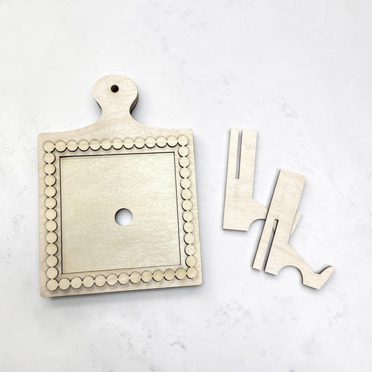 DIY Mini Breadboard Interchangeable Frame, Fits 4.25" Inserts, DIY Seasonal Deco