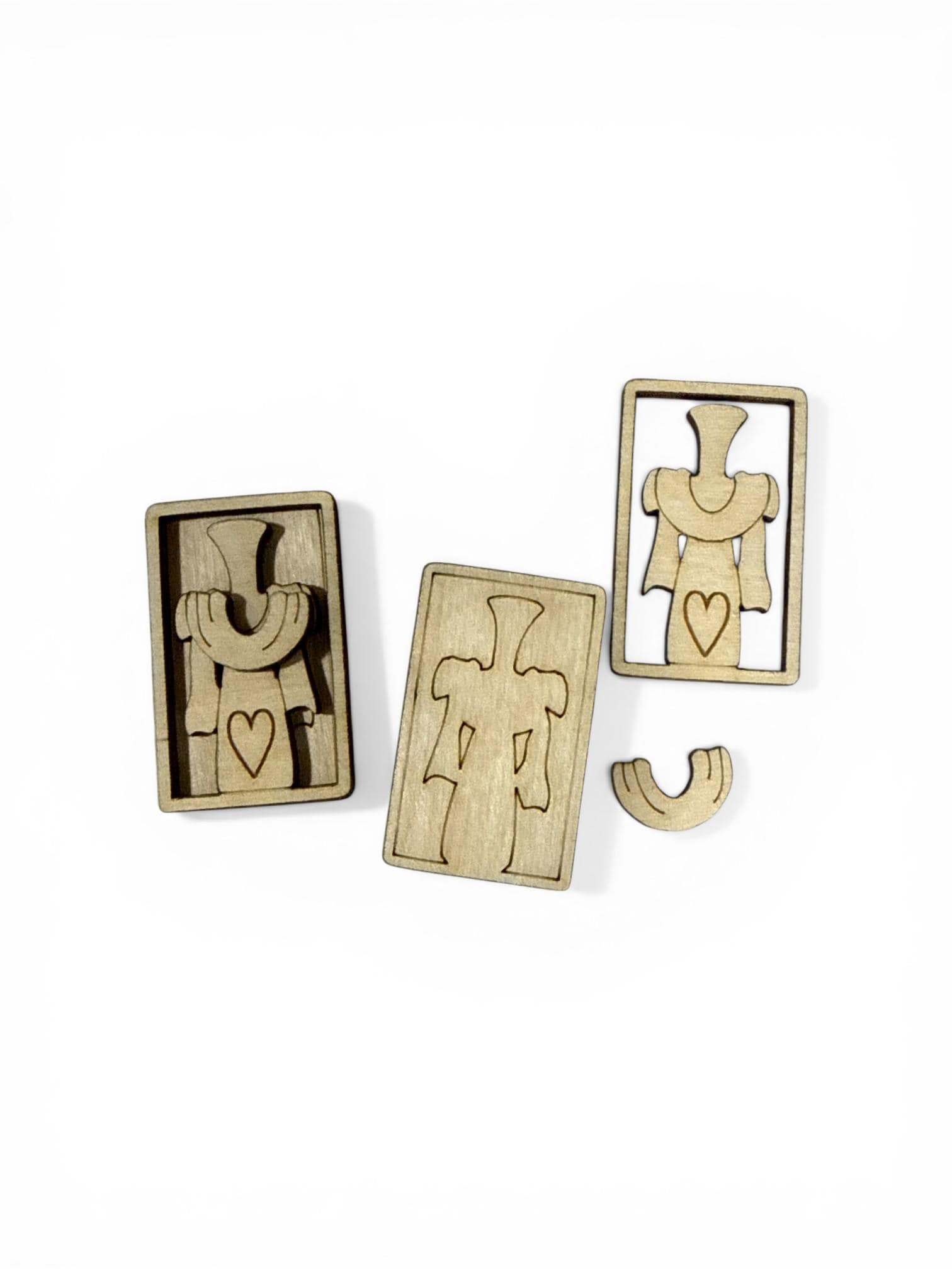DIY Sweet Sunday Morning, Cross Claw Clip: Unfinished Wood Laser Cut Blank, 2" & 4"