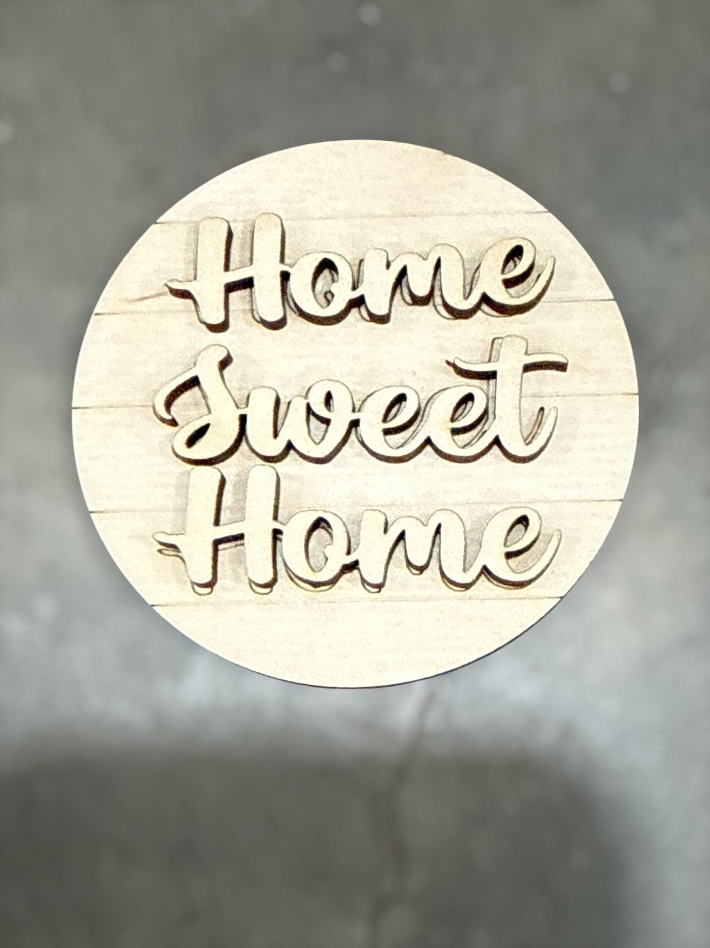 DIY Seasonal Home 3" rounds, Rounds DIY: Unfinished Interchangeable Sign Add-Ons, Home Sweet Home, Blessed Inserts for 3" or 6"