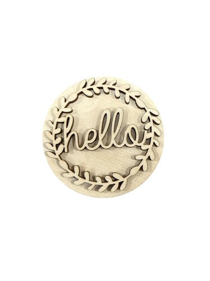 DIY Seasonal Home 3" rounds, Rounds DIY: Unfinished Interchangeable Sign Add-Ons, Home Sweet Home, Blessed Inserts for 3" or 6"
